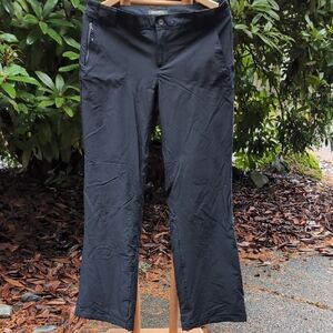 Fleece Lined Rain Or Snow Pants Bu Eddie Bauer Black Pants w/ Pockets